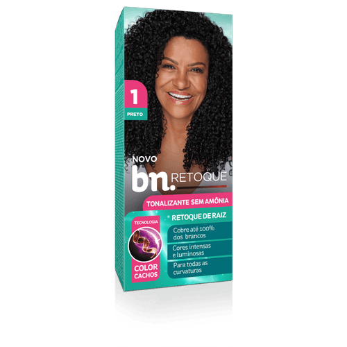 Tonalizante Preto 1.0 Sem Amônia 90g | bn.Cachos